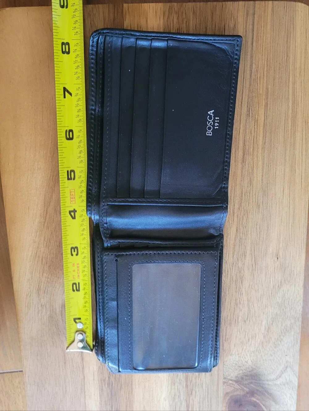 Bosca Black Leather Cardholder Wallet